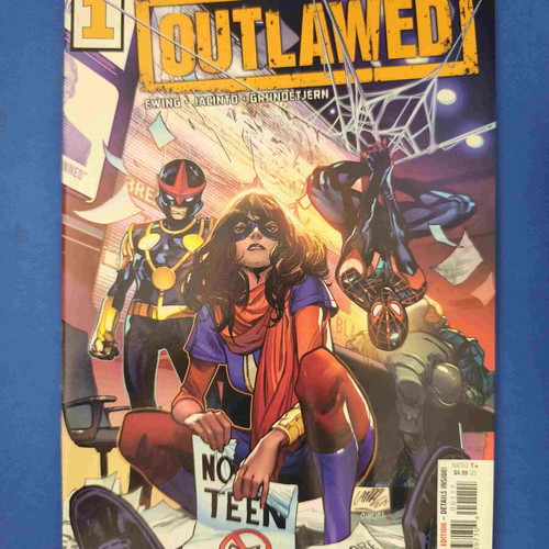 Outlawed 1 comic used with moisture traces