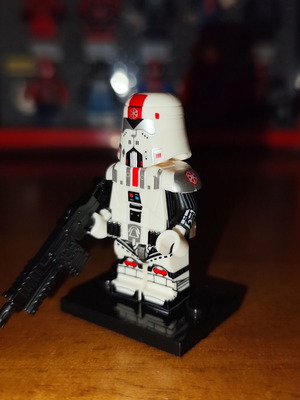 Imperial Soldier Star Wars minifigure with blaster and armor
