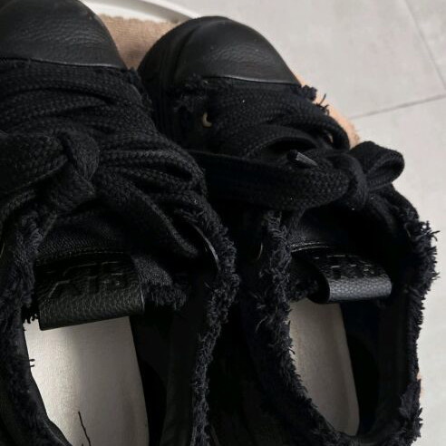 Maison Mihara Yasuhiro Peterson Black Leather Shoes New