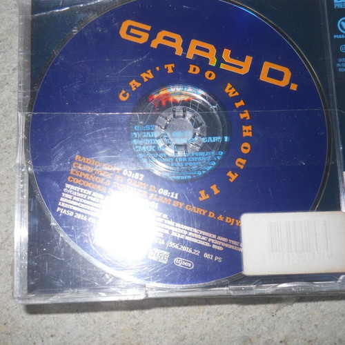 Gary D. Can't Do Without It CD new, electronic