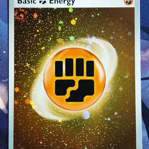 Basic Fighting Energy Galaxy Holo Pokemon like new