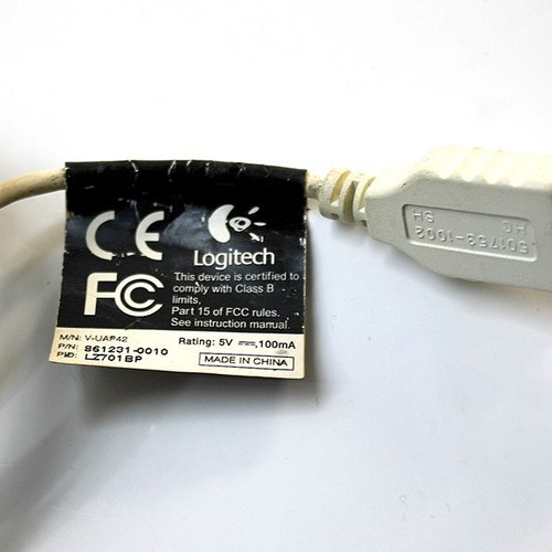 Logitech QuickCam Webcam V-UAP42 used with manual focus
