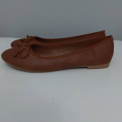 L.ICEAN Brown Ballet Flats Size 37 New by Tsoukalas Shoes