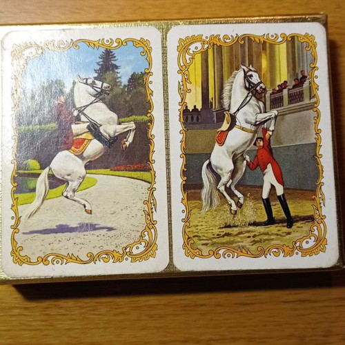 Vintage luxury collectible playing cards Piatnik Plasti-Smooth Austria