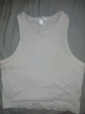 H&M beige summer blouse like new, size S