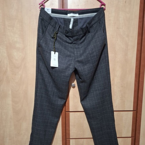 Men's Gray Checked Pants size 32 new