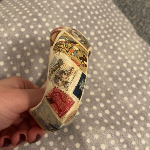 Large bracelet made of stamps new