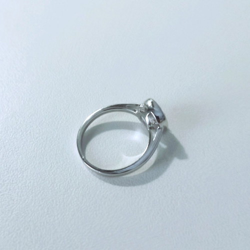 Silver 9.25 ring with zircon like new, size 56
