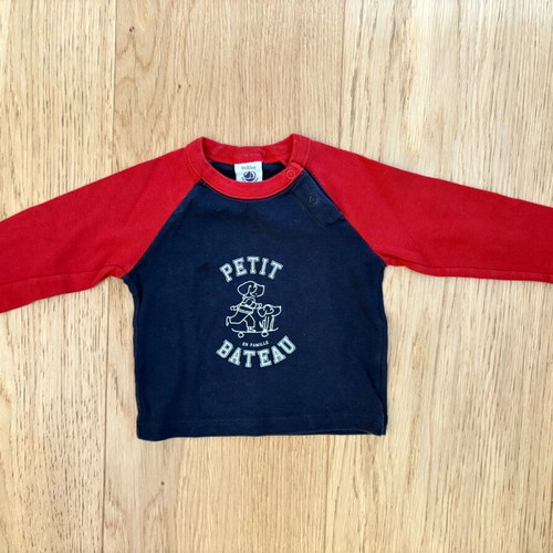Mayoral two-tone shirt Petit Bateau size 6 months like new