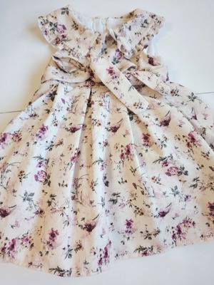 Girls' dress with lining and veils, size 92 cm, 2 years