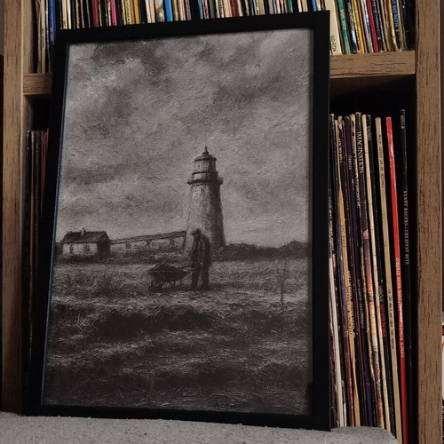Vintage Lighthouse Matte Framed Art Print Inspired by The Lighthouse
