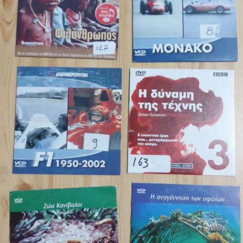 VCD documentaries like new, pack of 28