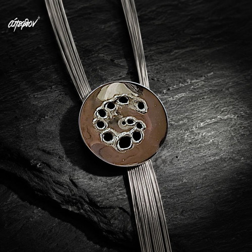 Echoes of Silver 925 Silver Necklace New, Platinized Finish