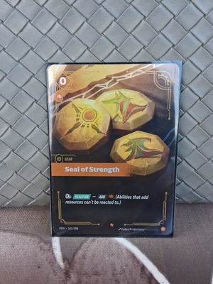 Κάρτα Riftbound League of Legends Seal of Strength καινούργια