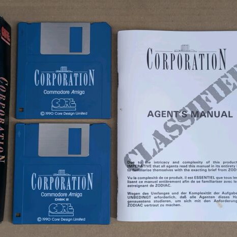 Corporation (Core Design Limited) for Amiga like new, complete in box
