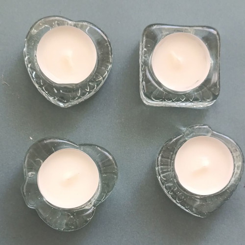 Glass ashtray set with poker card symbols, new, 4 pieces