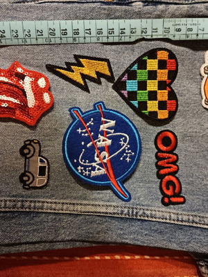 Iron Patch Set new, Rolling Stones and Cars designs