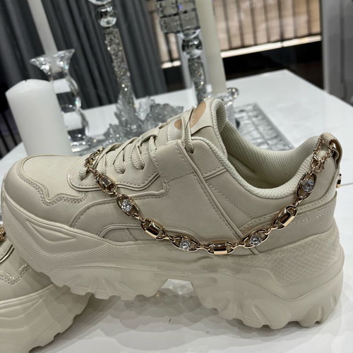 Buffalo women's sneakers like new, beige, size 40