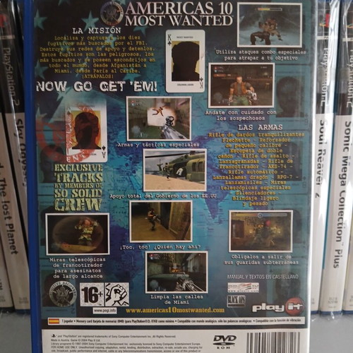 America's 10 Most Wanted PS2 game