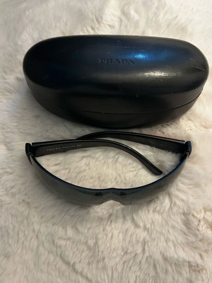 Prada women's sunglasses used, black with case