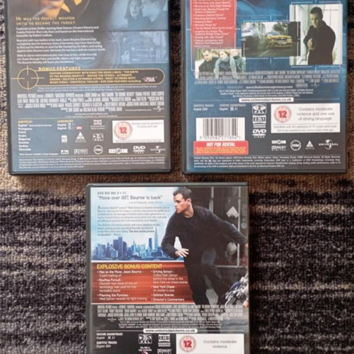The Ultimate Bourne Collection DVD like new, 3-disc set, Matt Damon