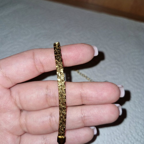 Stainless steel bracelet gold tone new