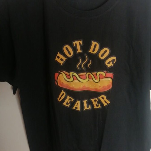 Hot Dog Dealer Unisex T-shirt 2XL new, 100% cotton