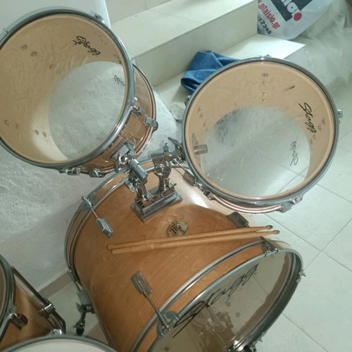 Drums Stagg και ξυλάκια καφέ καινούργια