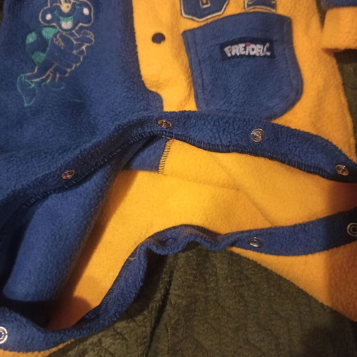 Fleece romper used for 3-6 months, warm for winter