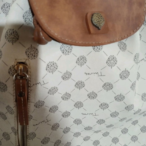 Thiros backpack beige brown used with small mark