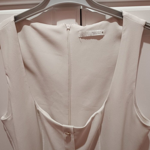 Midi dress Zara beige, like new, size S