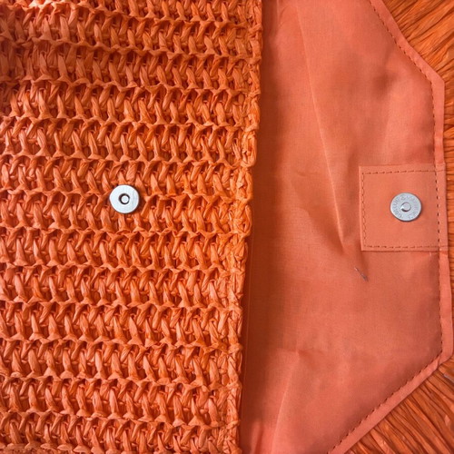 ORANGE WOVEN BAG