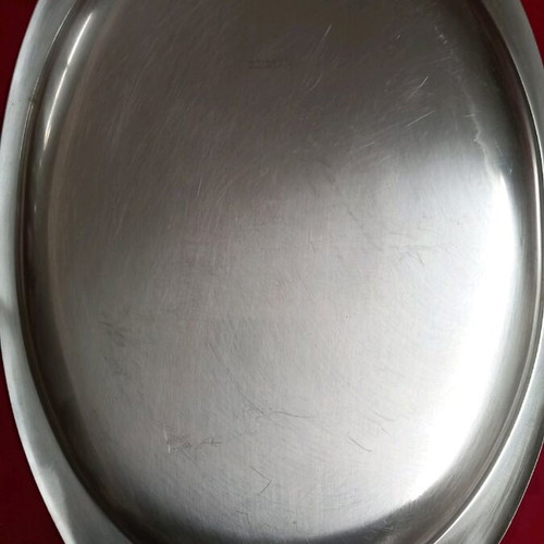 Serving platter used with gold detail Vianox 18/10 46x30 cm