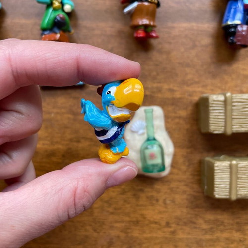 Kinder Surprise figures used, pack of 12 monsters and pirates