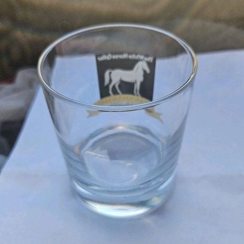 White Horse 250 Years Anniversary Glass 1991 Like New