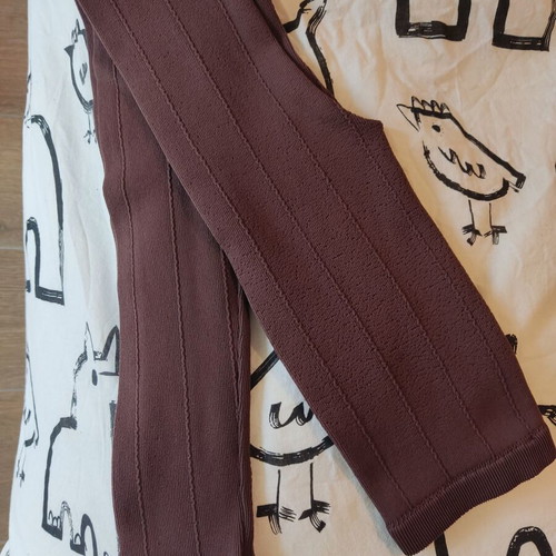 Zara seamless elastic leggings brown M-L used