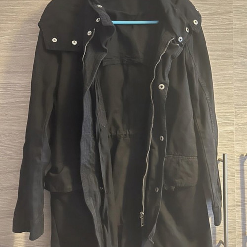 Celestino spring coat like new, black, size S