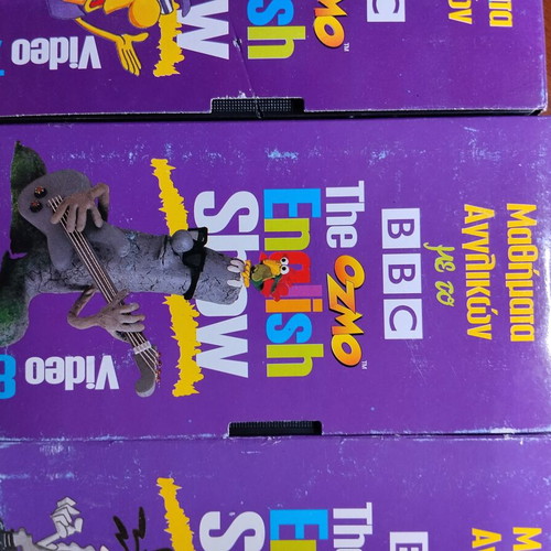 The Ozmo English Show BBC VHS set like new, 9 tapes incomplete