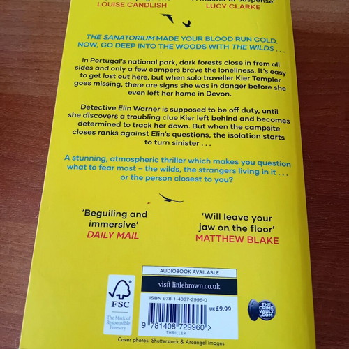 The Wilds crime novel by Sarah Pearson like new
