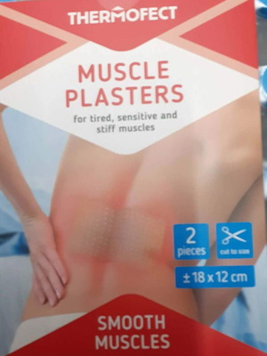 Thermofect Muscle Plaster pack of 2, heat patch for muscle pain relief