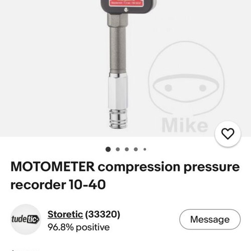 Motometer engine compression tester used