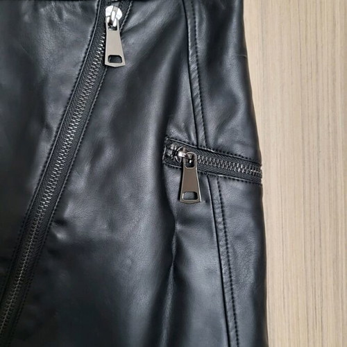 Funky Buddha mini skirt black like new, faux leather, size S