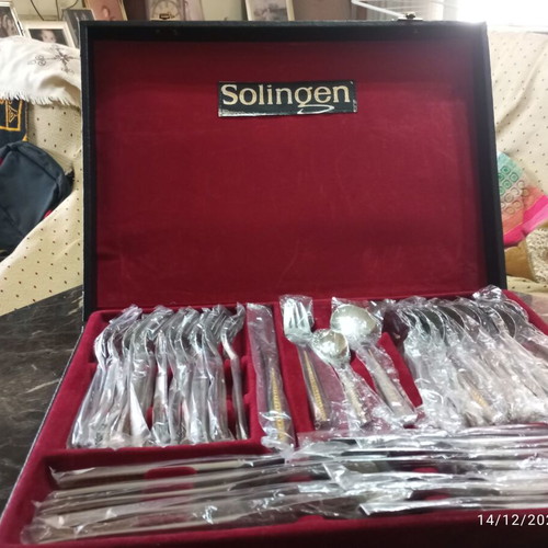 Solingen Nivella Cutlery Set 72 Pieces Plus New 24K Gold Plated