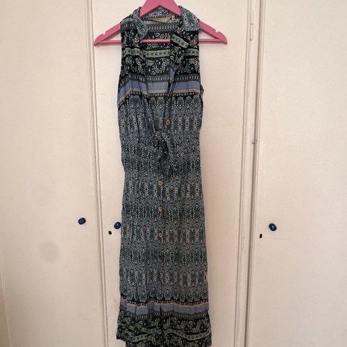 Paul Christophe Boho Dress Like New With Buttons And Collar