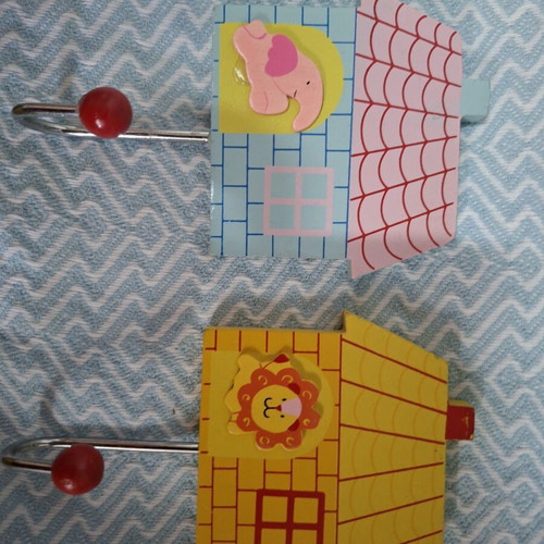 Wooden wall hooks like new