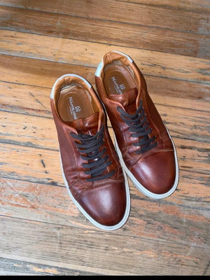 Napoleon Men's Brown Leather Sneakers Like New Size 44