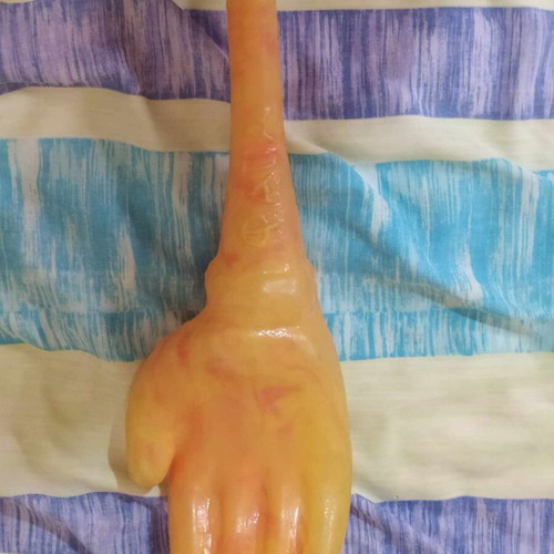 Plastic slap hand large carnival with sound new