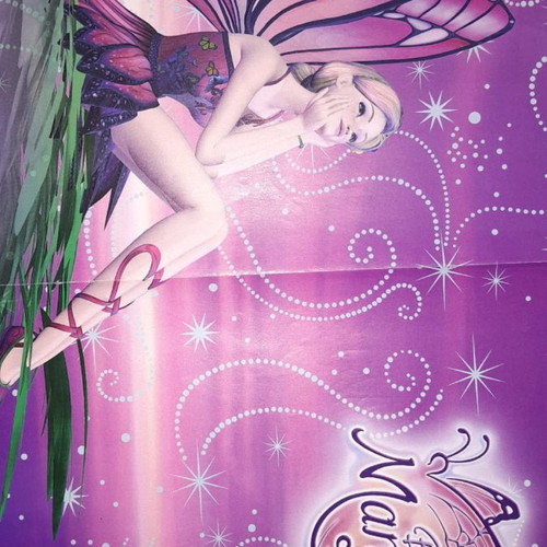 Barbie Mariposa poster like new with Strawberry Shortcake story