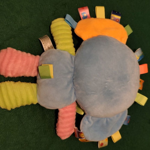 Happy Monkey Elephant Baby Activity Plush Toy, like new