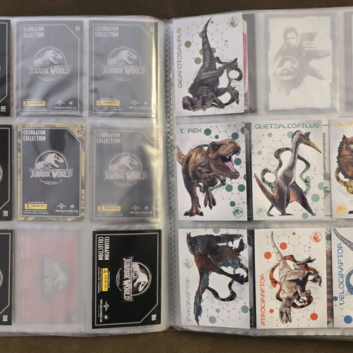 Jurassic Park 30th Anniversary Panini Album new, 92 of 189 cards
